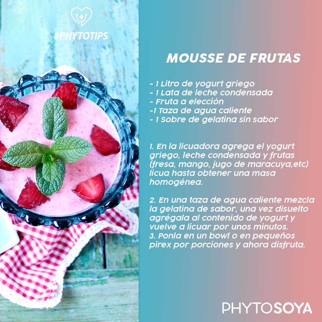Mousse de frutas - Phyto soya